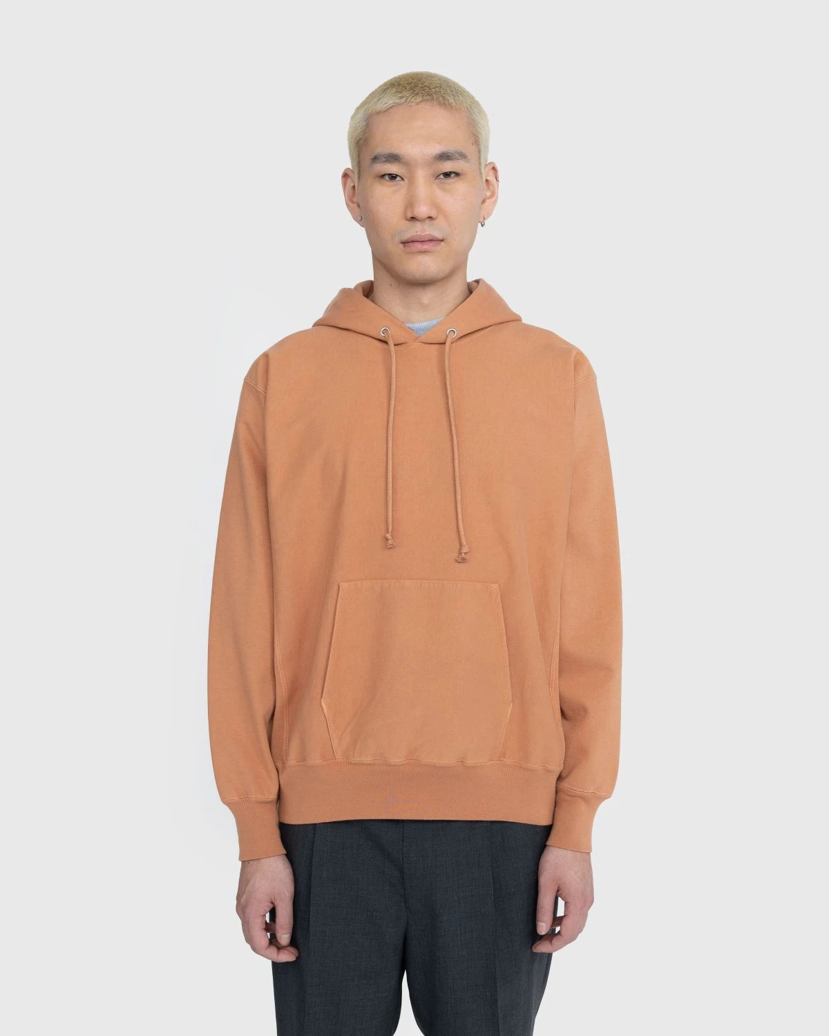 Auralee – Super Milled Sweat Pullover Hoodie Brown - Image 2