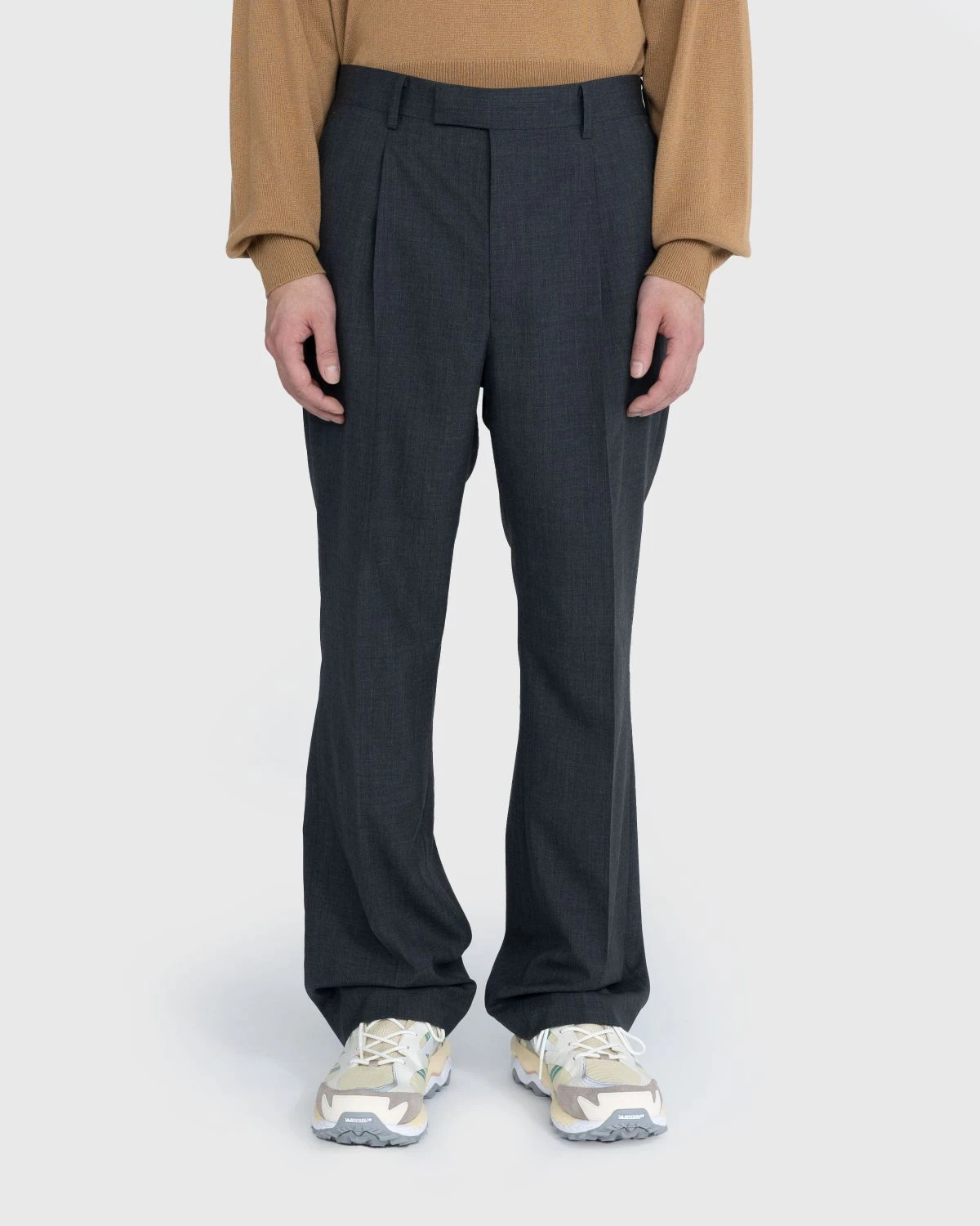 Auralee – Super Fine Tropical Wool Slacks Charcoal - Image 2