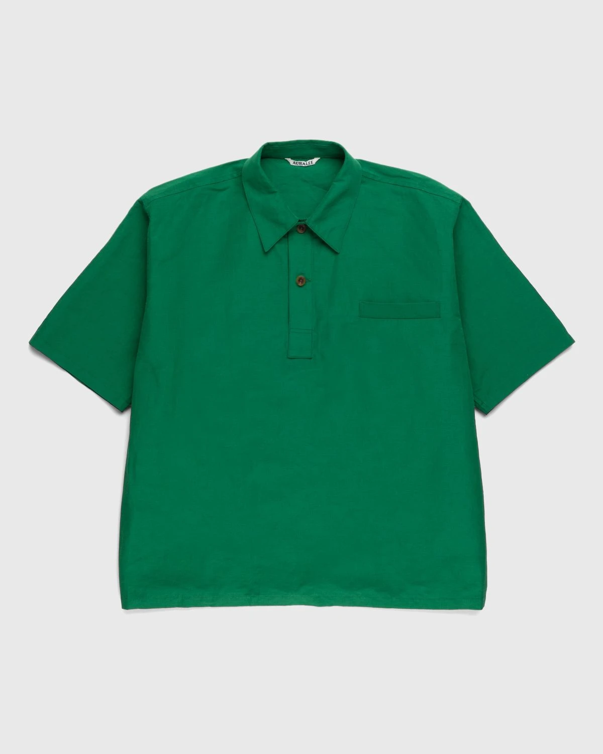Auralee β High Density Finx Linen Weather Shirt Green