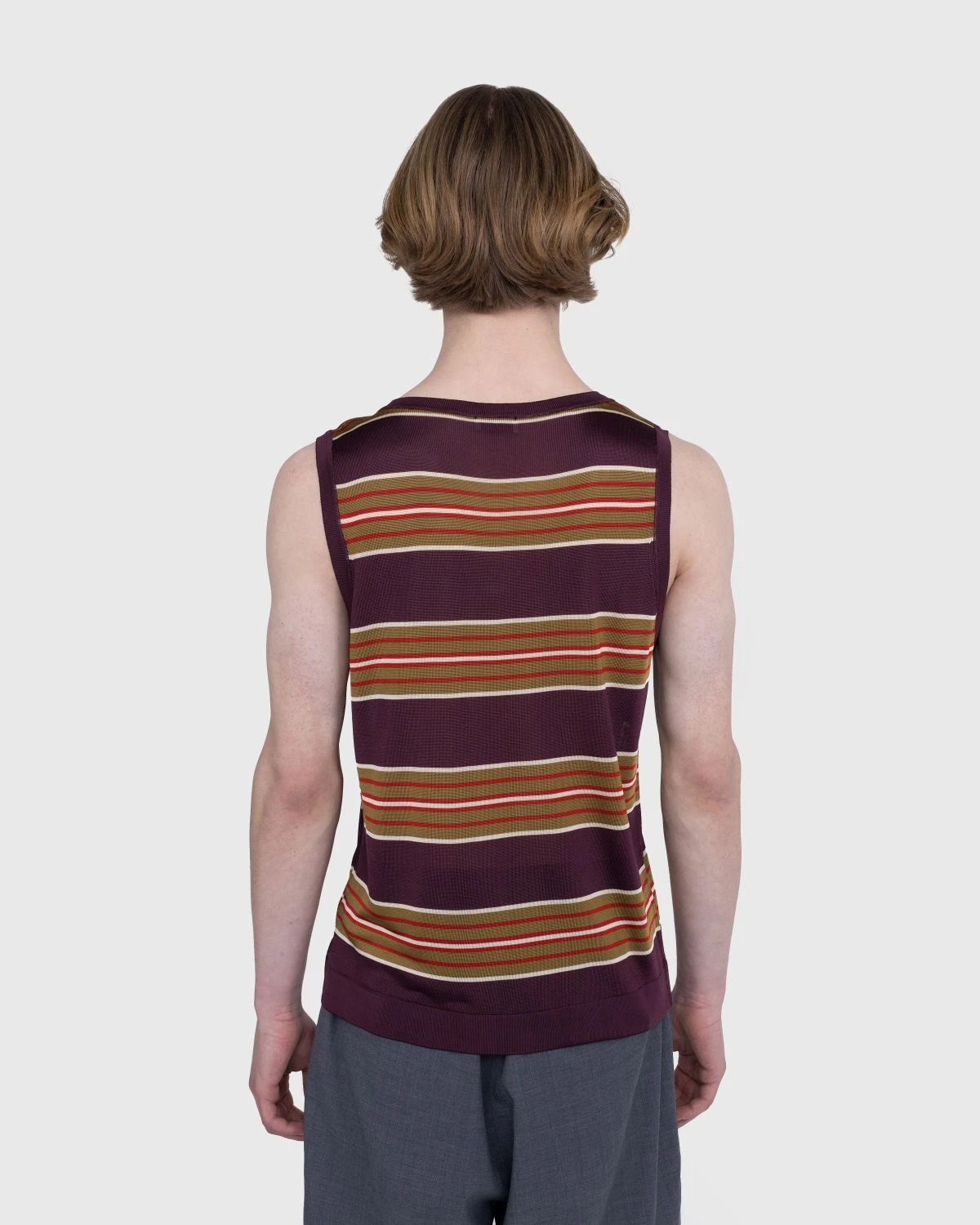 Dries Van Noten β Milenco Striped Tank Top Burgundy - Image 3