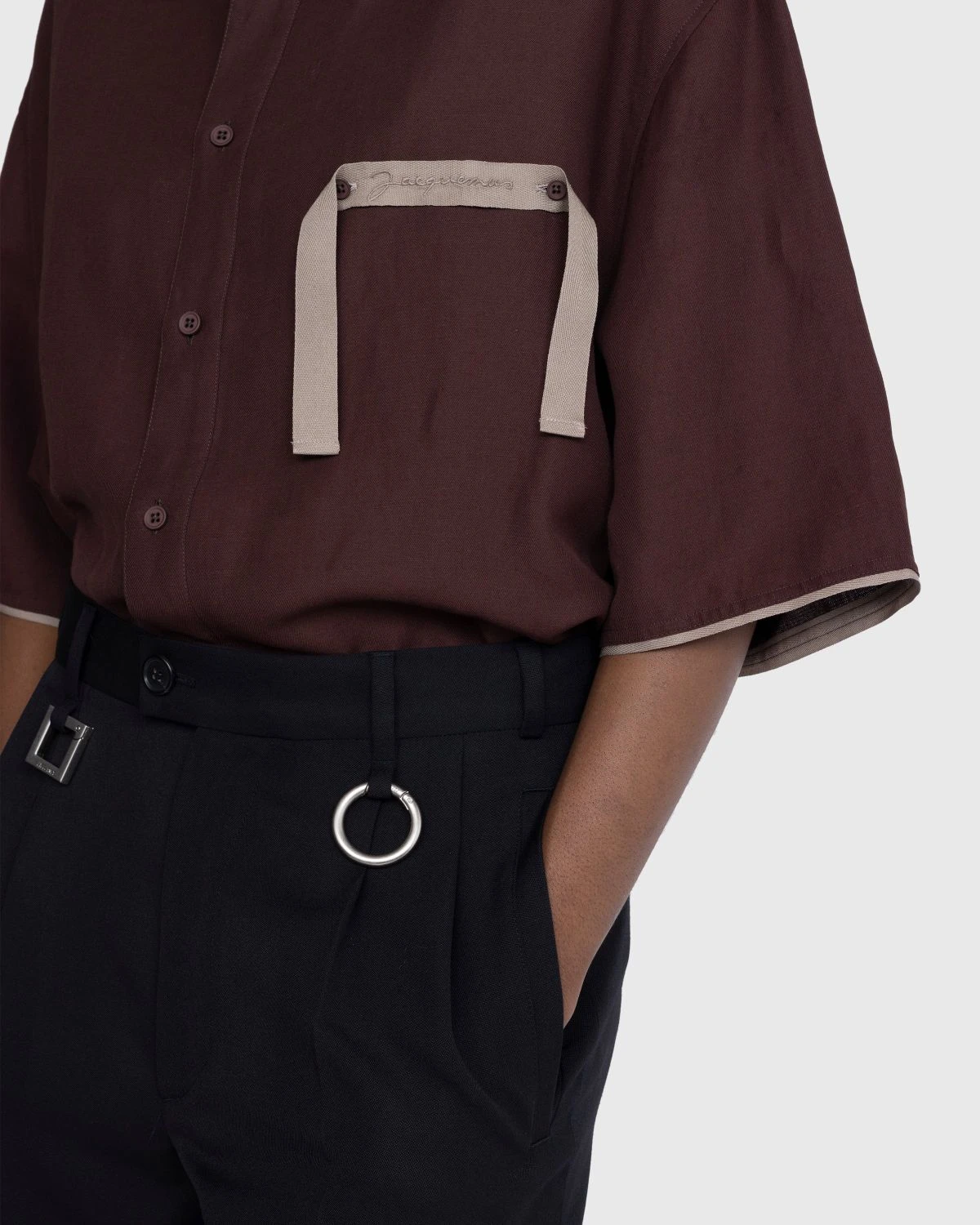 JACQUEMUS – Le Short Rond Carre Black - Image 5