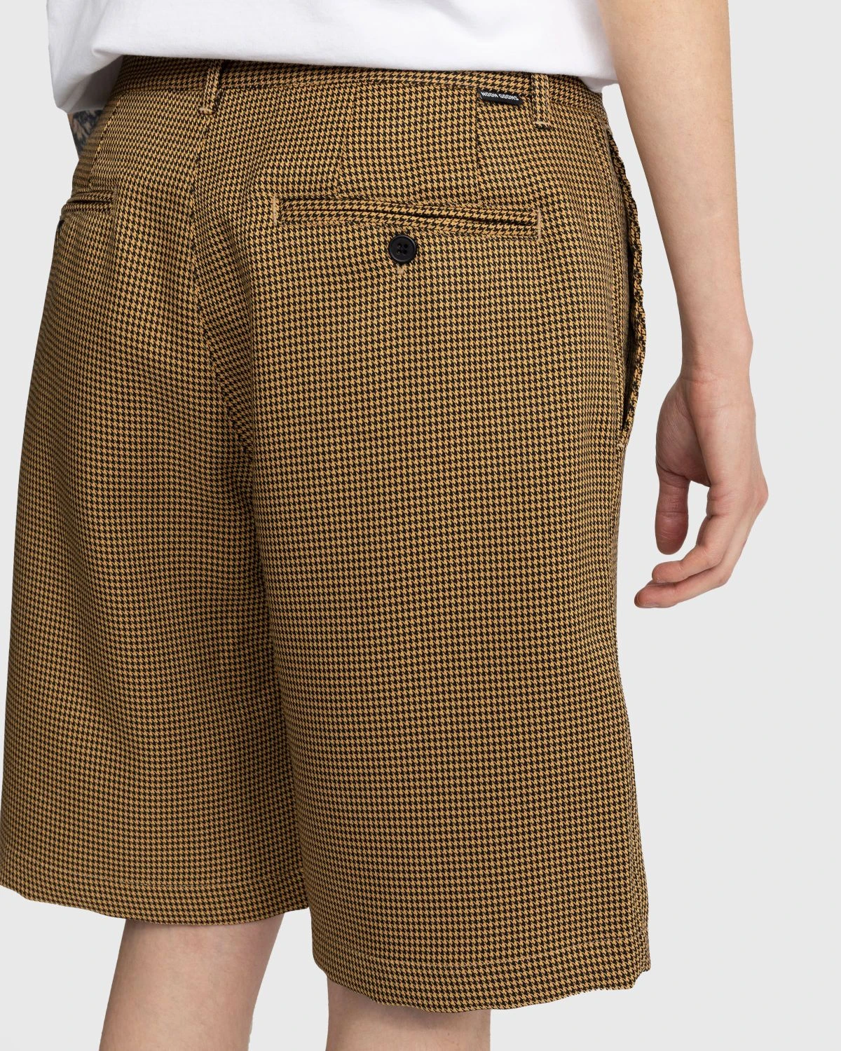 Noon Goons – Banned Houndstooth Shorts Brown - Image 5
