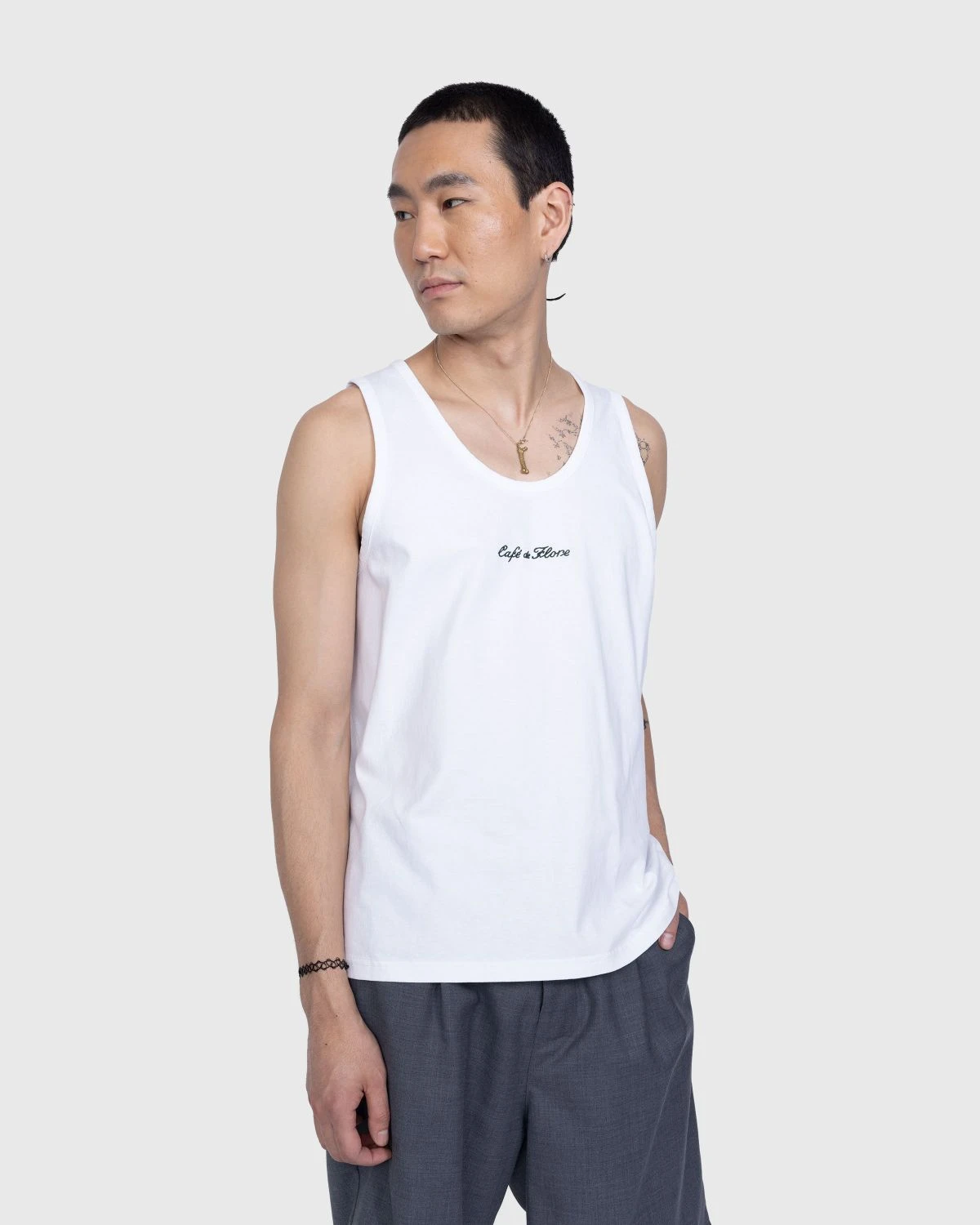 Café De Flore X Highsnobiety – Tank Top White - Image 3