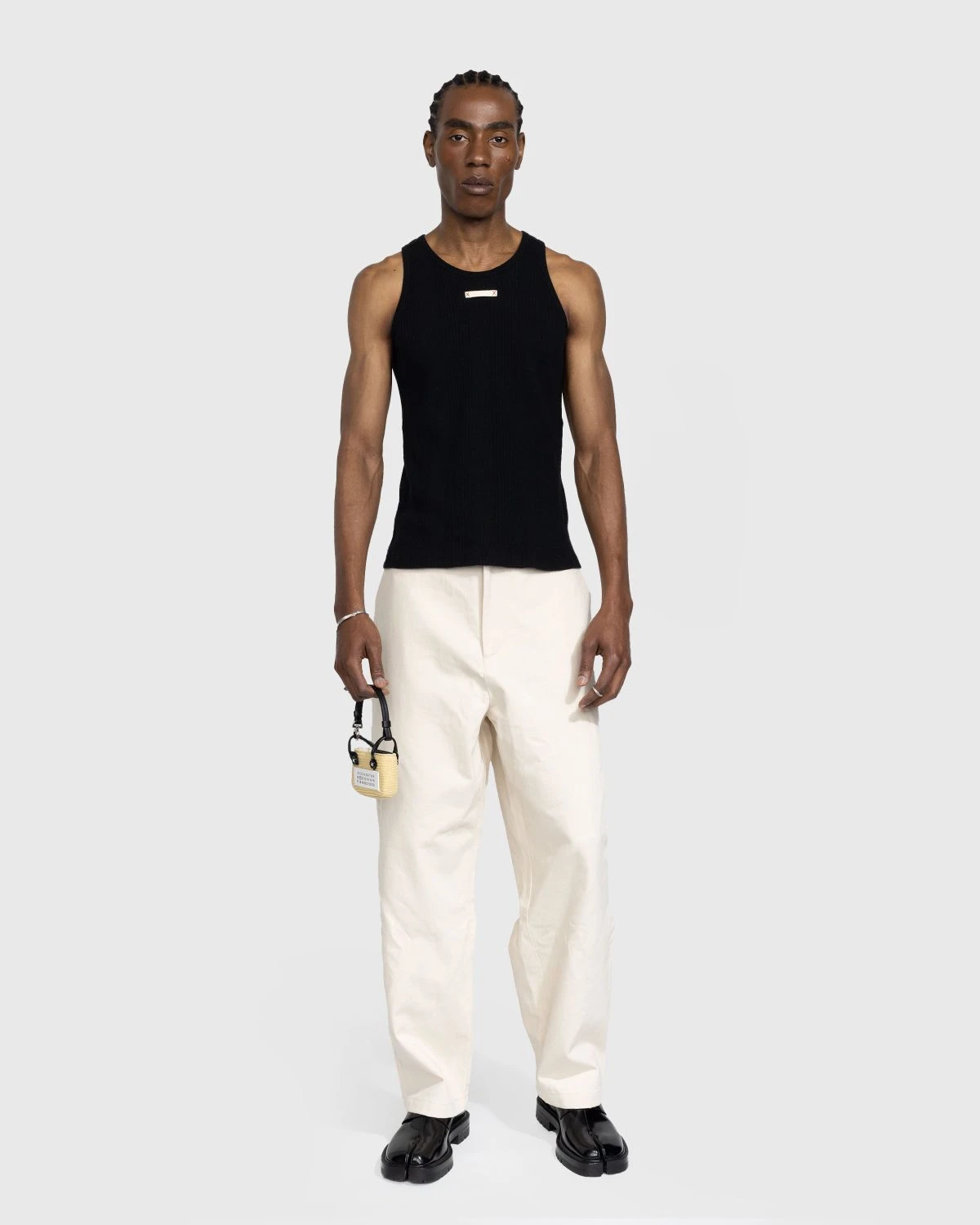 Maison Margiela β Rib Tank Top Black - Image 6