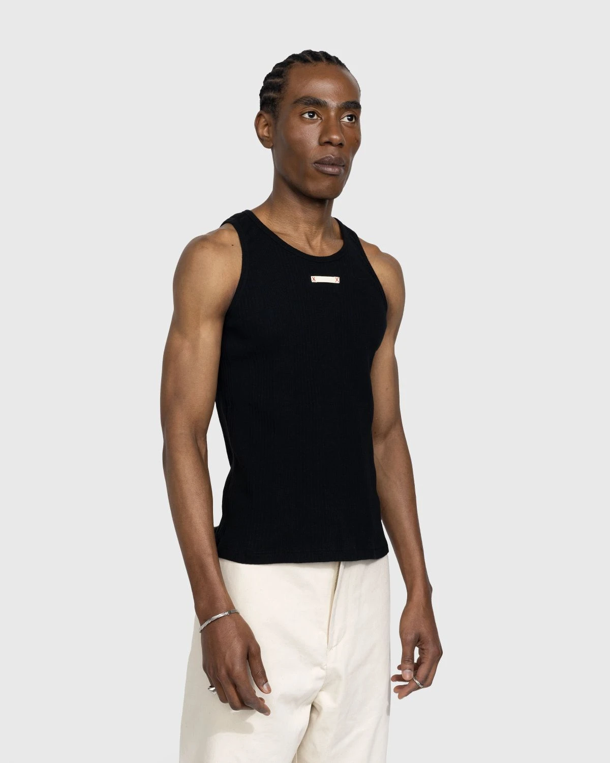 Maison Margiela β Rib Tank Top Black - Image 4