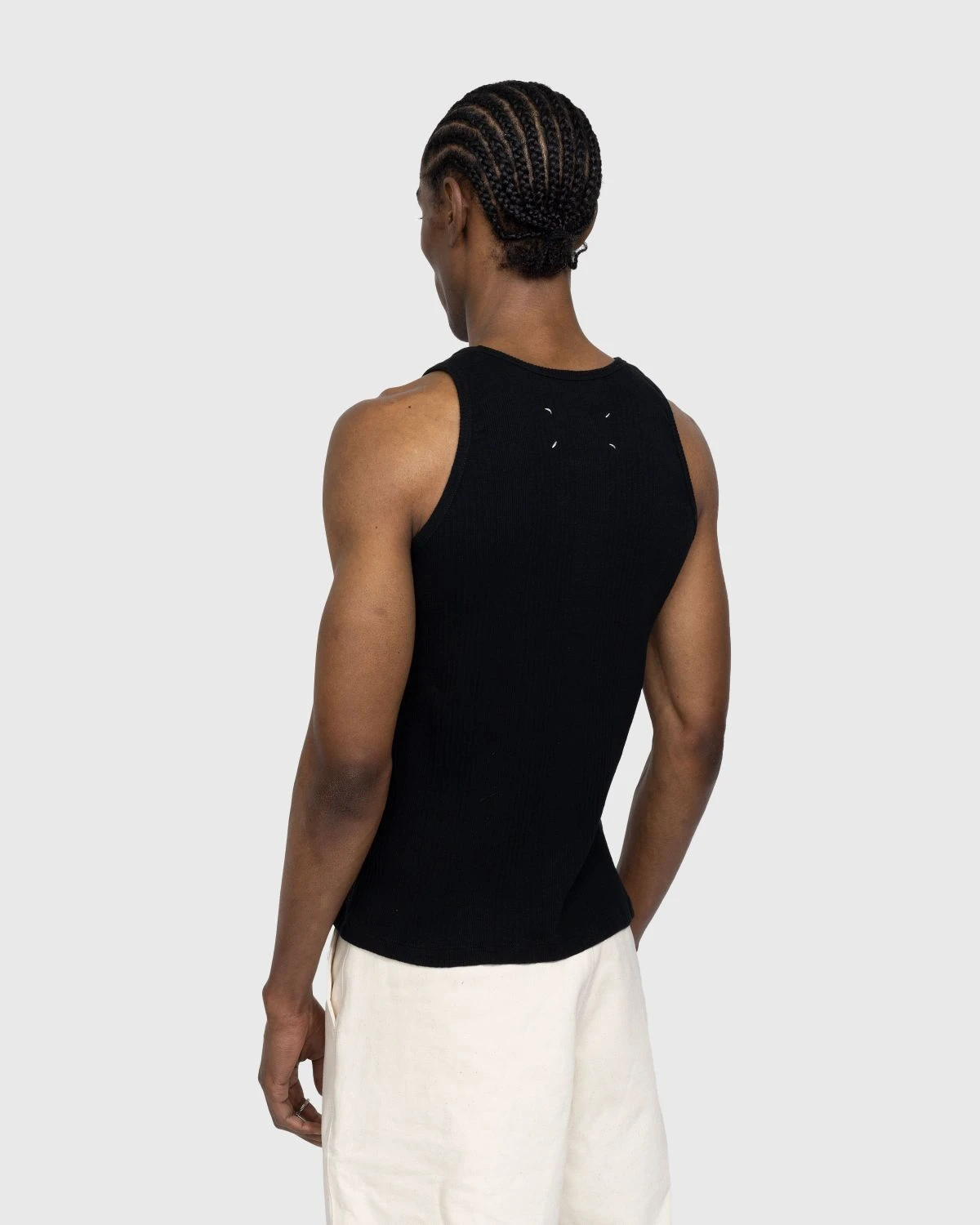 Maison Margiela β Rib Tank Top Black - Image 5
