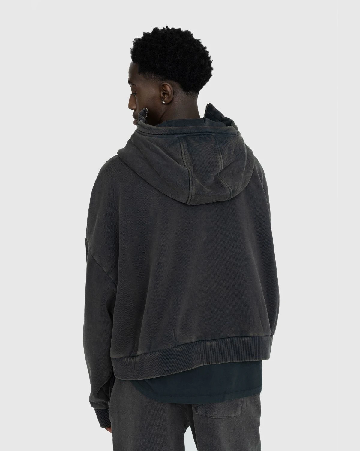 Entire Studios – Full Zip (Hoodie) Washed Black - Image 3