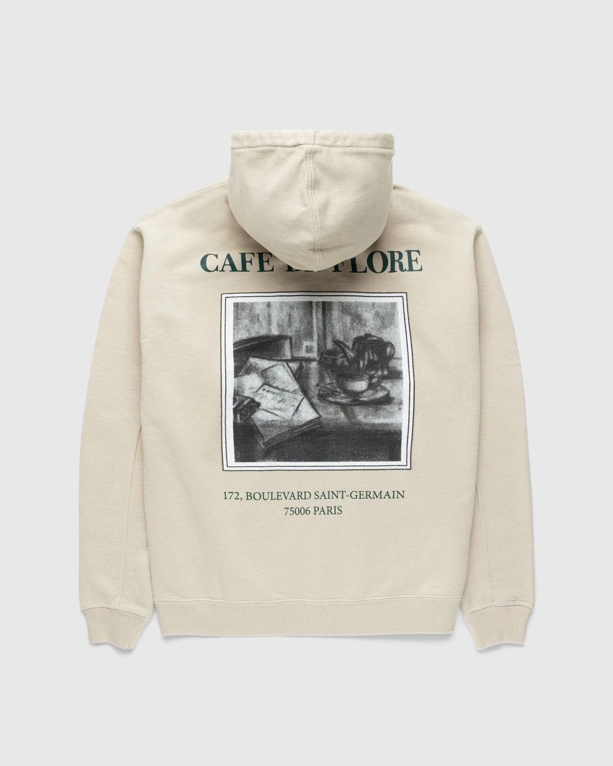 Café De Flore X Highsnobiety – Hoodie Eggshell 1