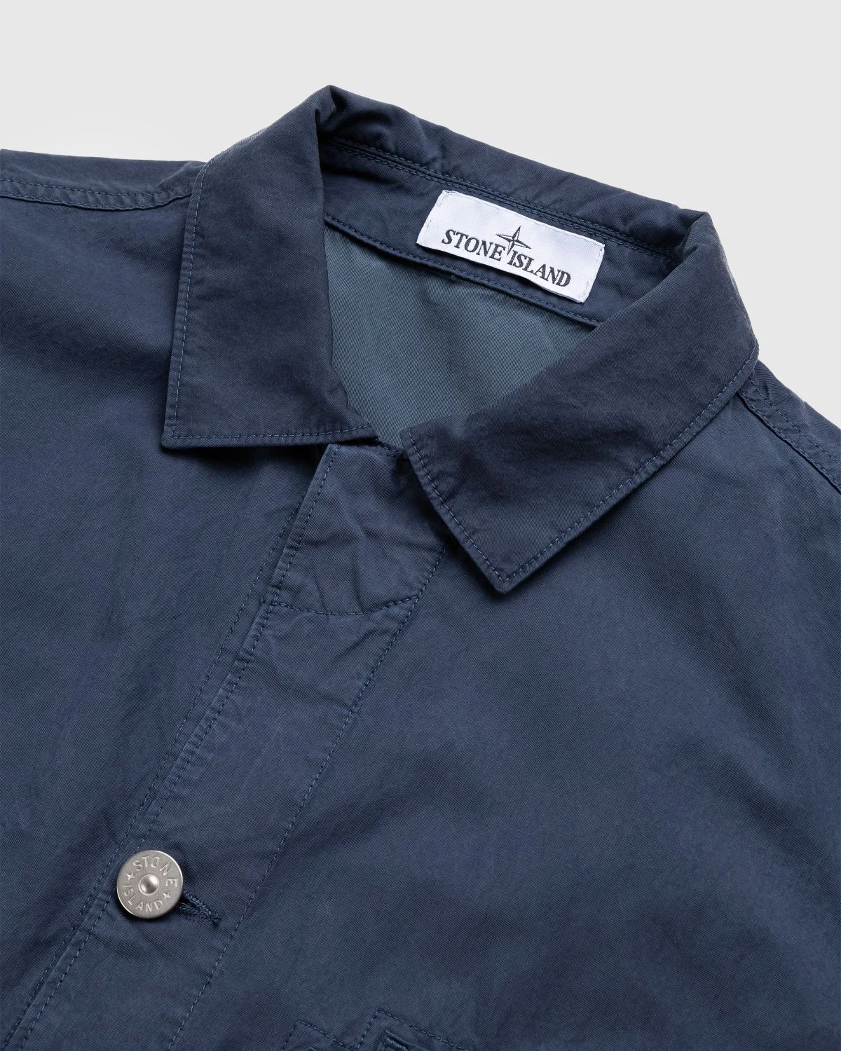Stone Island β Overshirt M/Corta Blue 11429 - Image 5
