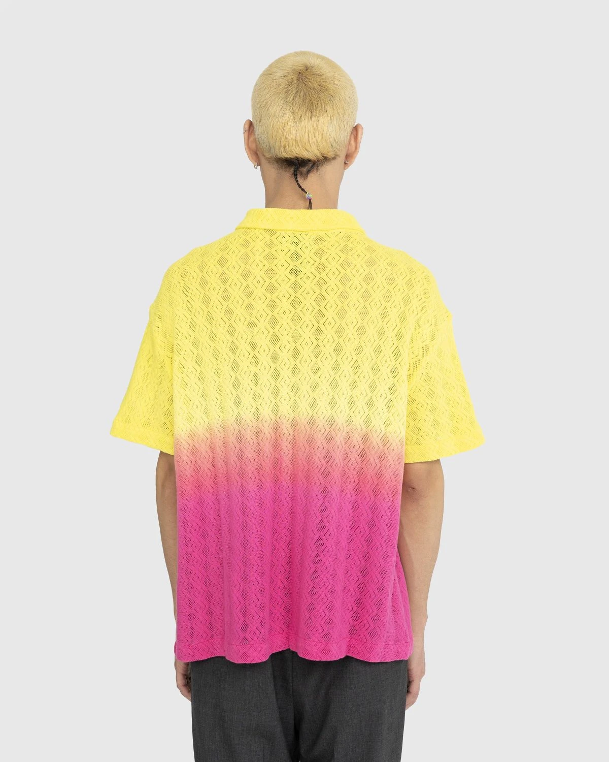 AGR – Gentle Happiness Lace Shirt Yellow/Pink - Image 4