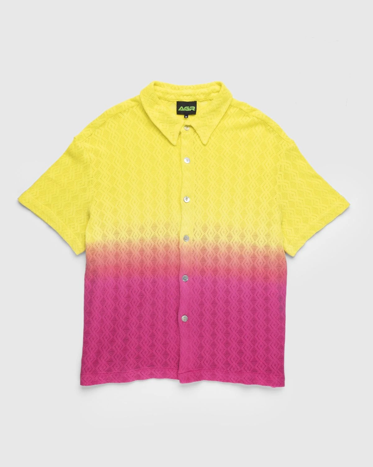AGR – Gentle Happiness Lace Shirt Yellow/Pink