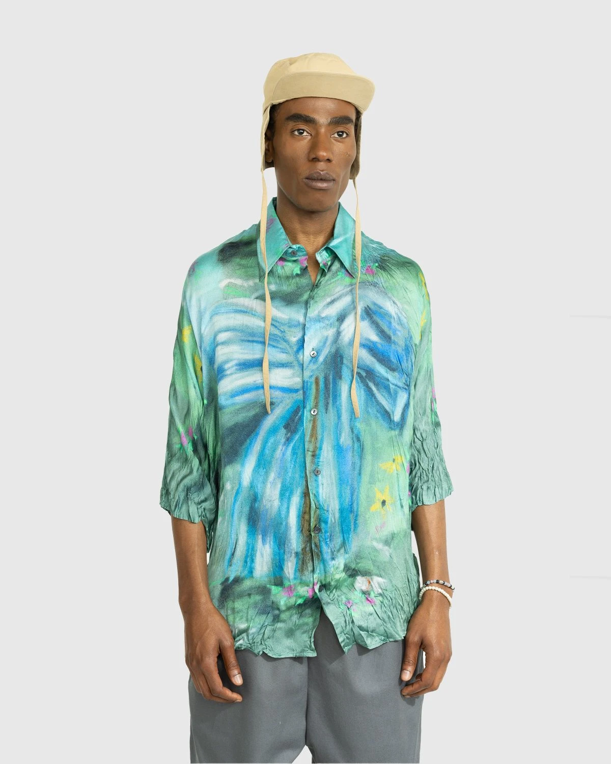 Acne Studios – Printed Button-Up Shirt Blue - Image 2