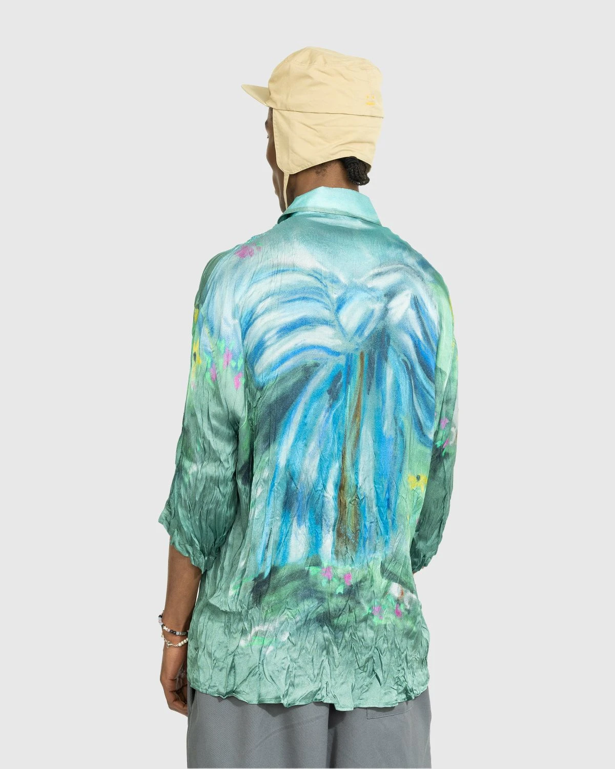 Acne Studios – Printed Button-Up Shirt Blue - Image 3