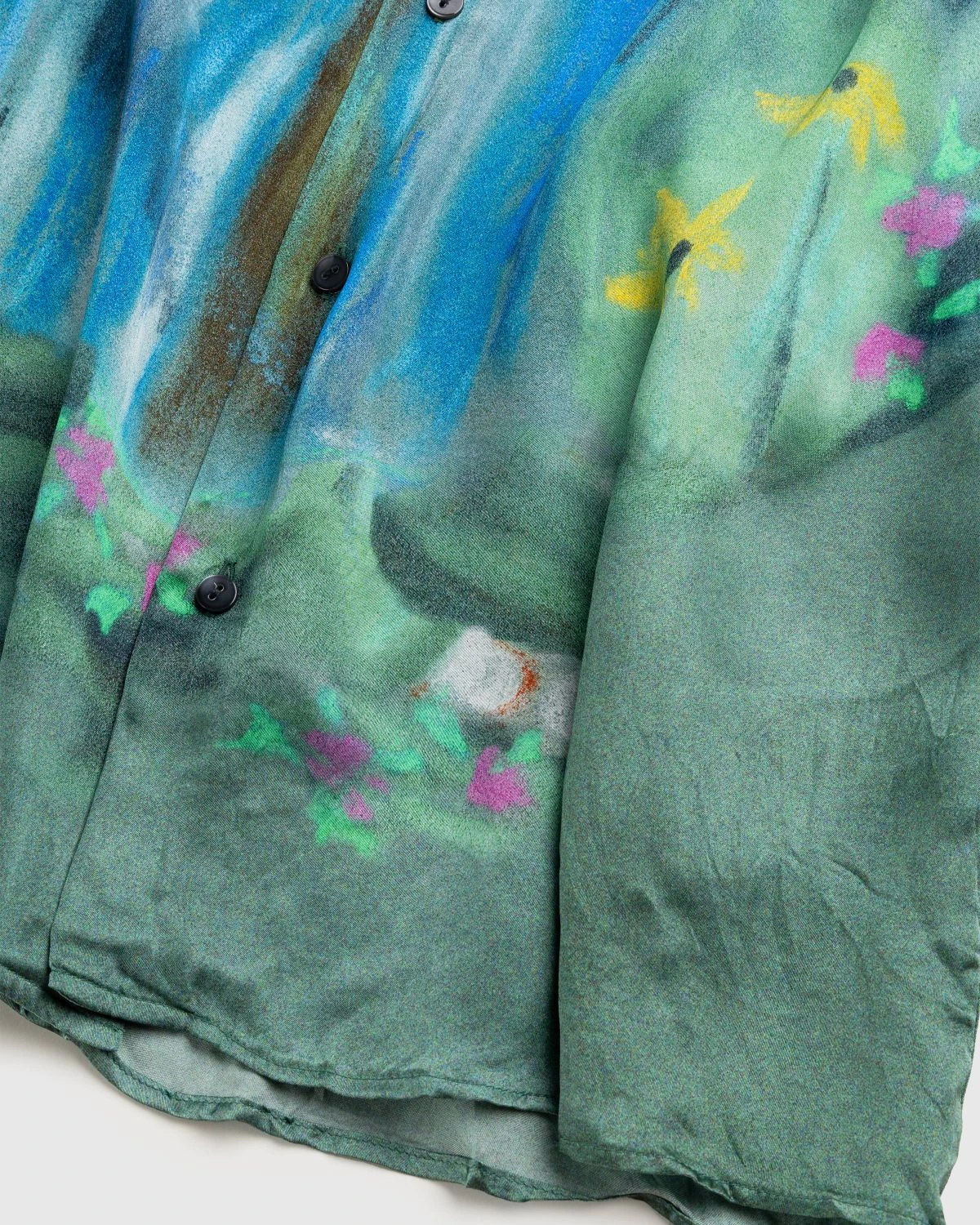 Acne Studios – Printed Button-Up Shirt Blue - Image 5