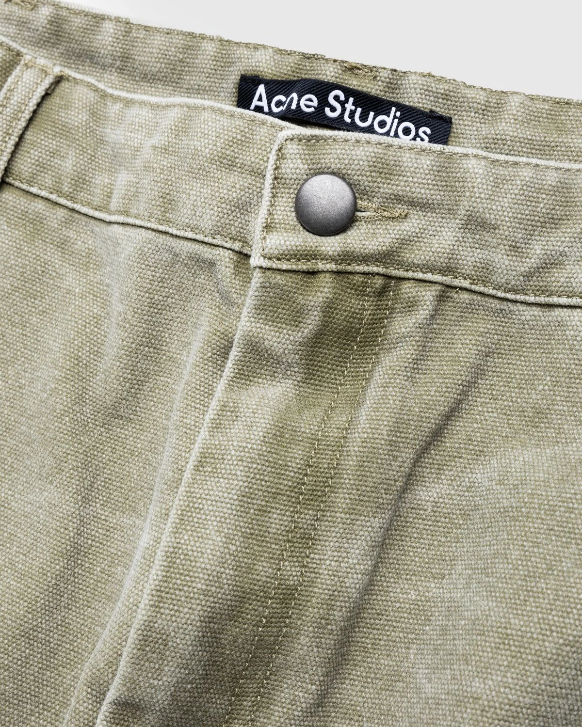 Acne Studios – Cotton Canvas Trousers Khaki Beige - Image 5