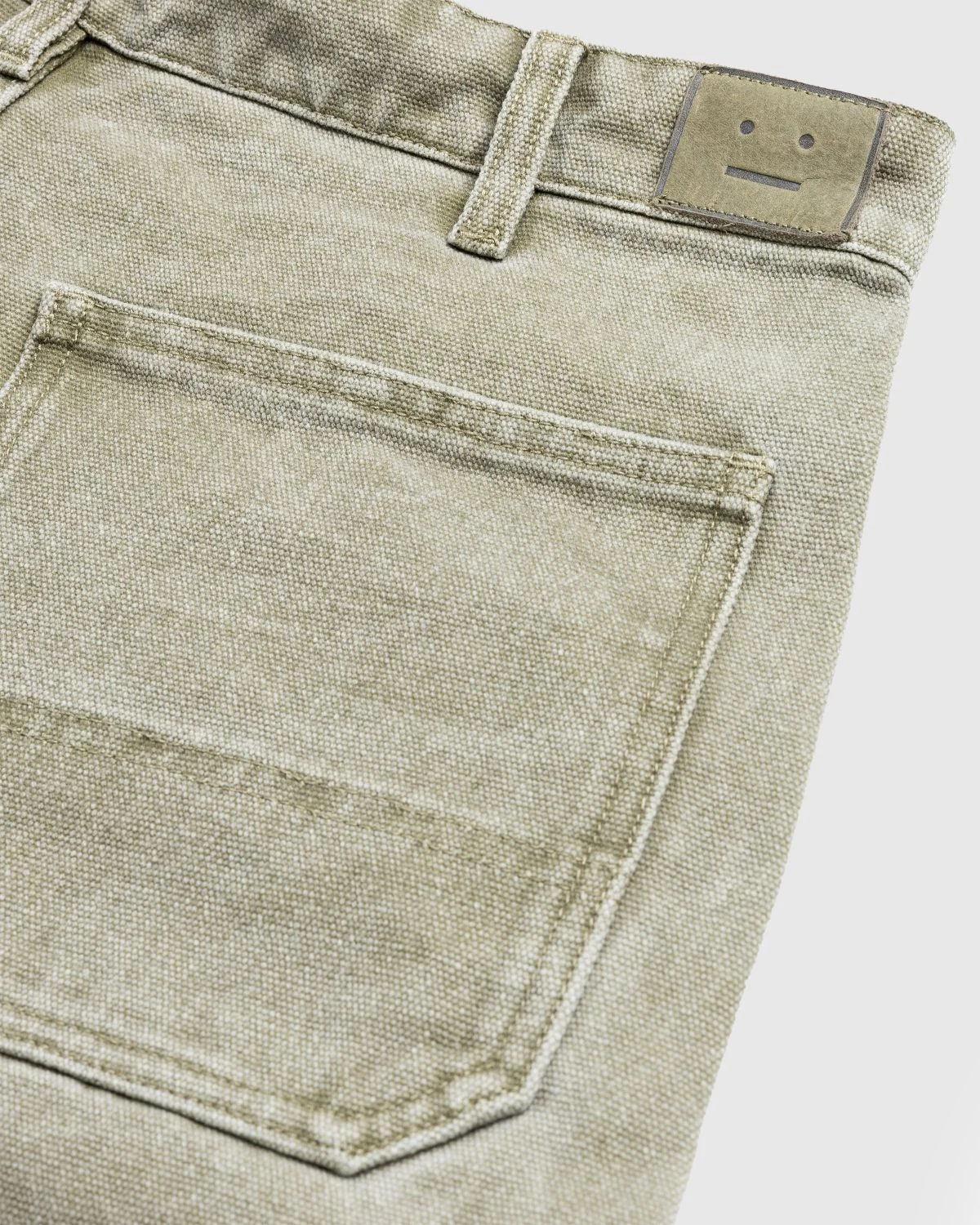 Acne Studios – Cotton Canvas Trousers Khaki Beige - Image 6