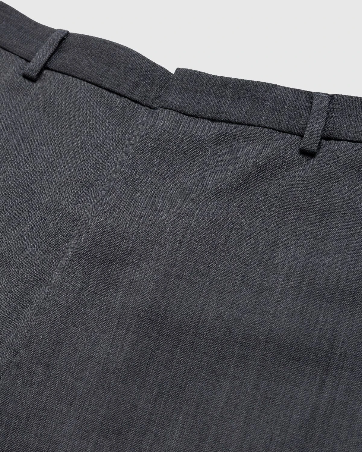 Acne Studios – Wool Blend Tailored Trousers Dark Grey Melange - Image 5