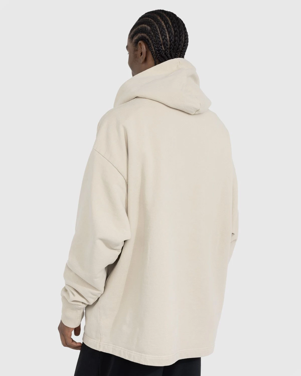 Acne Studios – Organic Cotton Logo Hoodie Champagne Beige - Image 3
