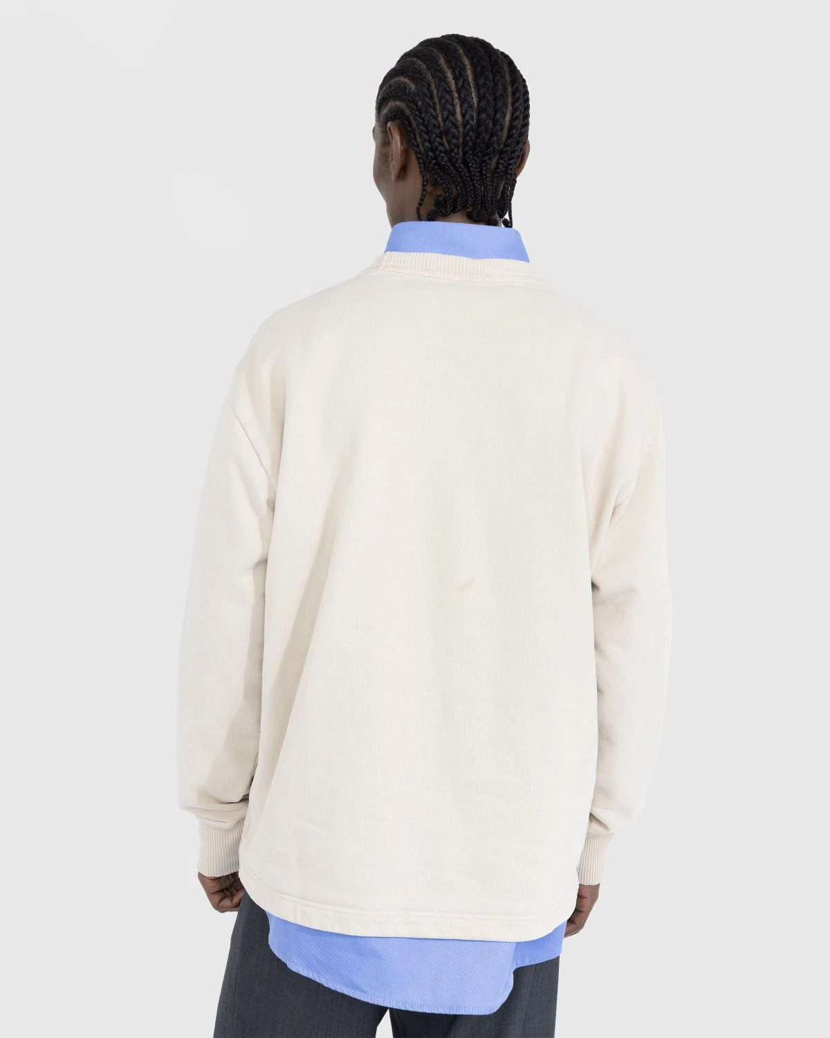 Acne Studios – Stamp Logo Sweater Champagne Beige - Image 3