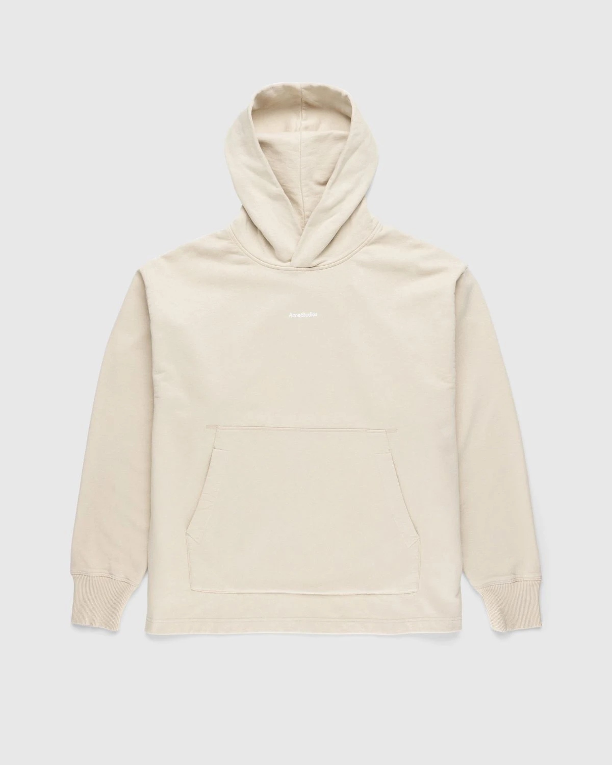 Acne Studios – Organic Cotton Logo Hoodie Champagne Beige