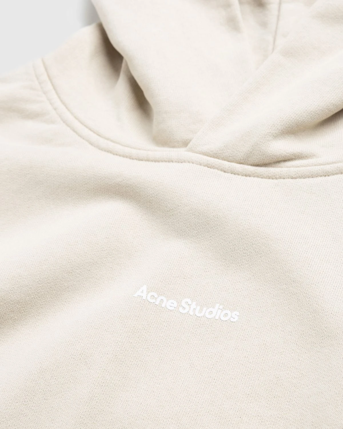 Acne Studios – Organic Cotton Logo Hoodie Champagne Beige - Image 5