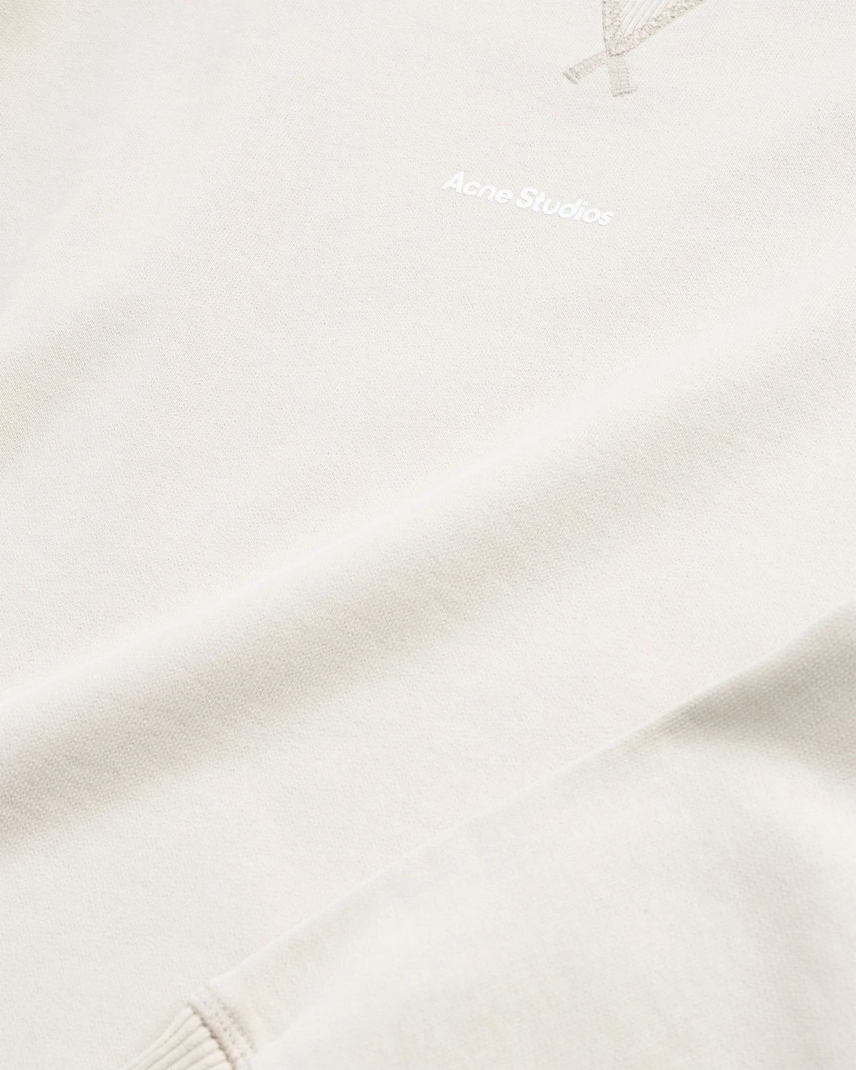 Acne Studios – Stamp Logo Sweater Champagne Beige - Image 6