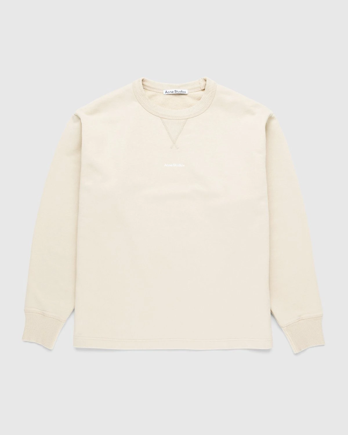 Acne Studios – Stamp Logo Sweater Champagne Beige
