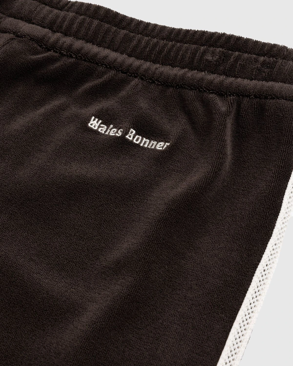 Adidas X Wales Bonner – Cotton Blend Shorts Dark Brown - Image 5
