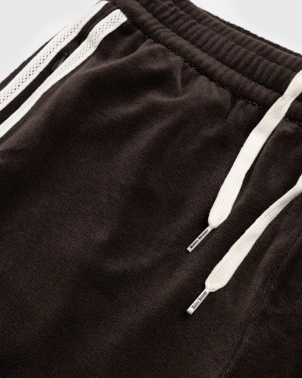 Adidas X Wales Bonner – Cotton Blend Shorts Dark Brown - Image 4