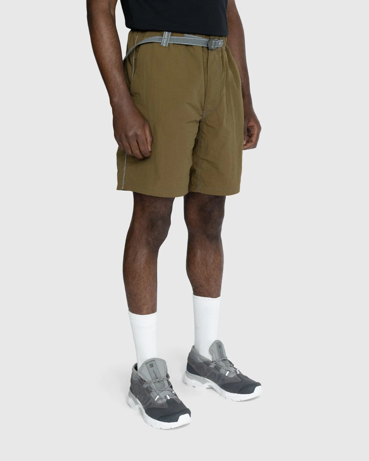 And Wander – Ny Taffeta Hiker Shorts Khaki - Image 2