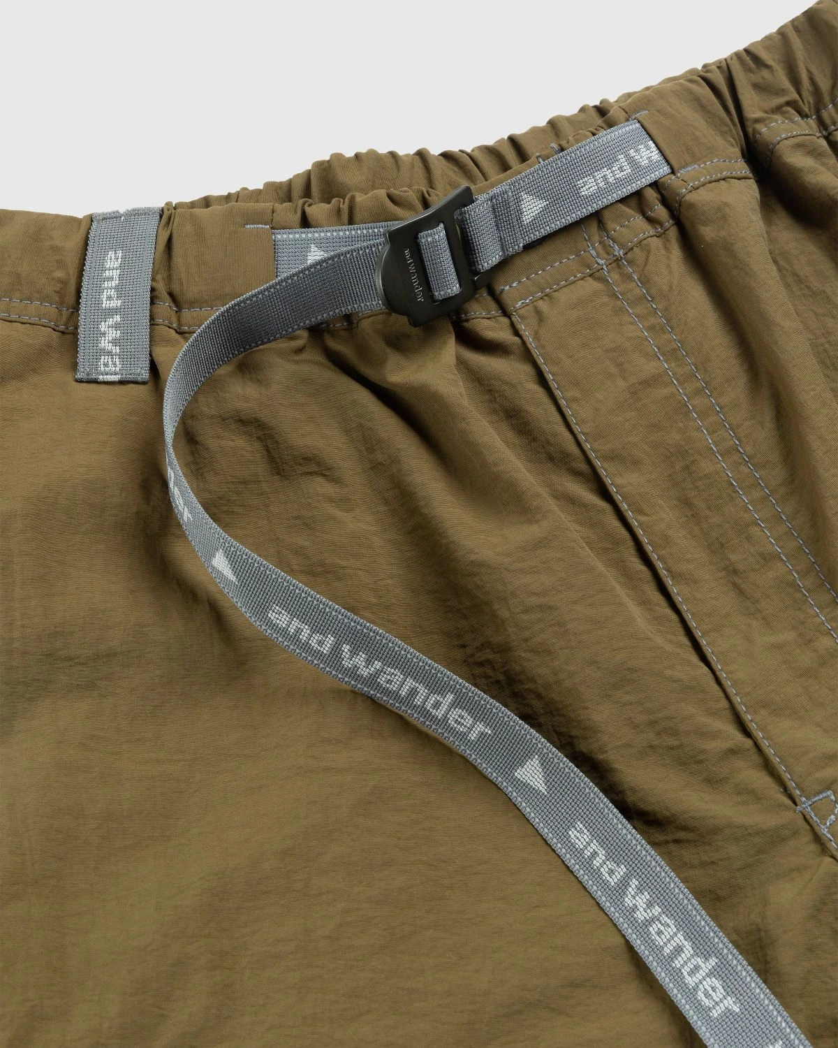 And Wander – Ny Taffeta Hiker Shorts Khaki - Image 5