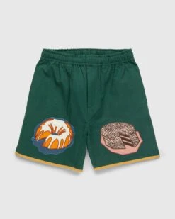 Bode – Dessert Applique Shorts Green
