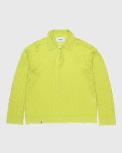 Bonsai – Oversize Knit Longsleeve Polo Yellow