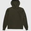 C.P. Company – Light Fleece Hoodie Green