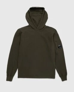 C.P. Company β Light Fleece Hoodie Green