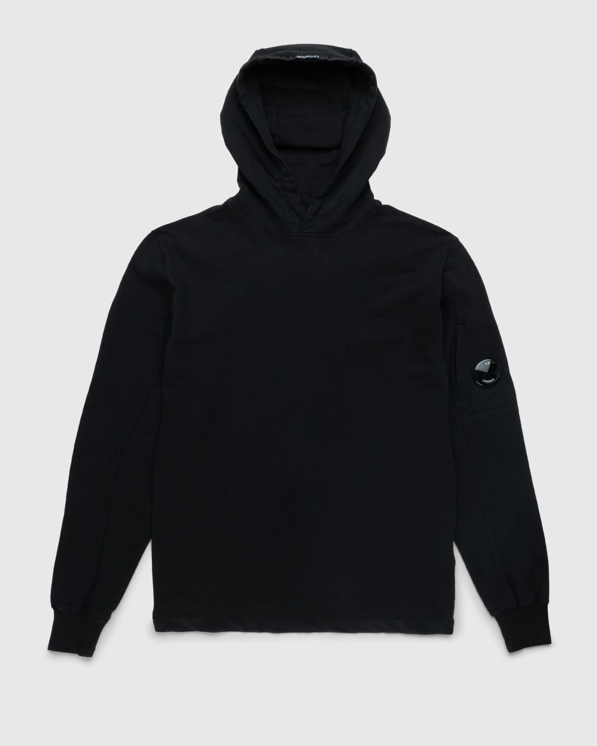 C.P. Company β Light Fleece Hoodie Black