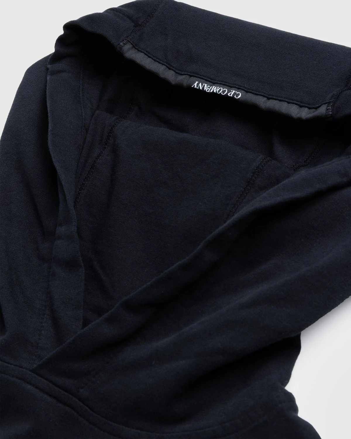 C.P. Company β Light Fleece Hoodie Black - Image 4