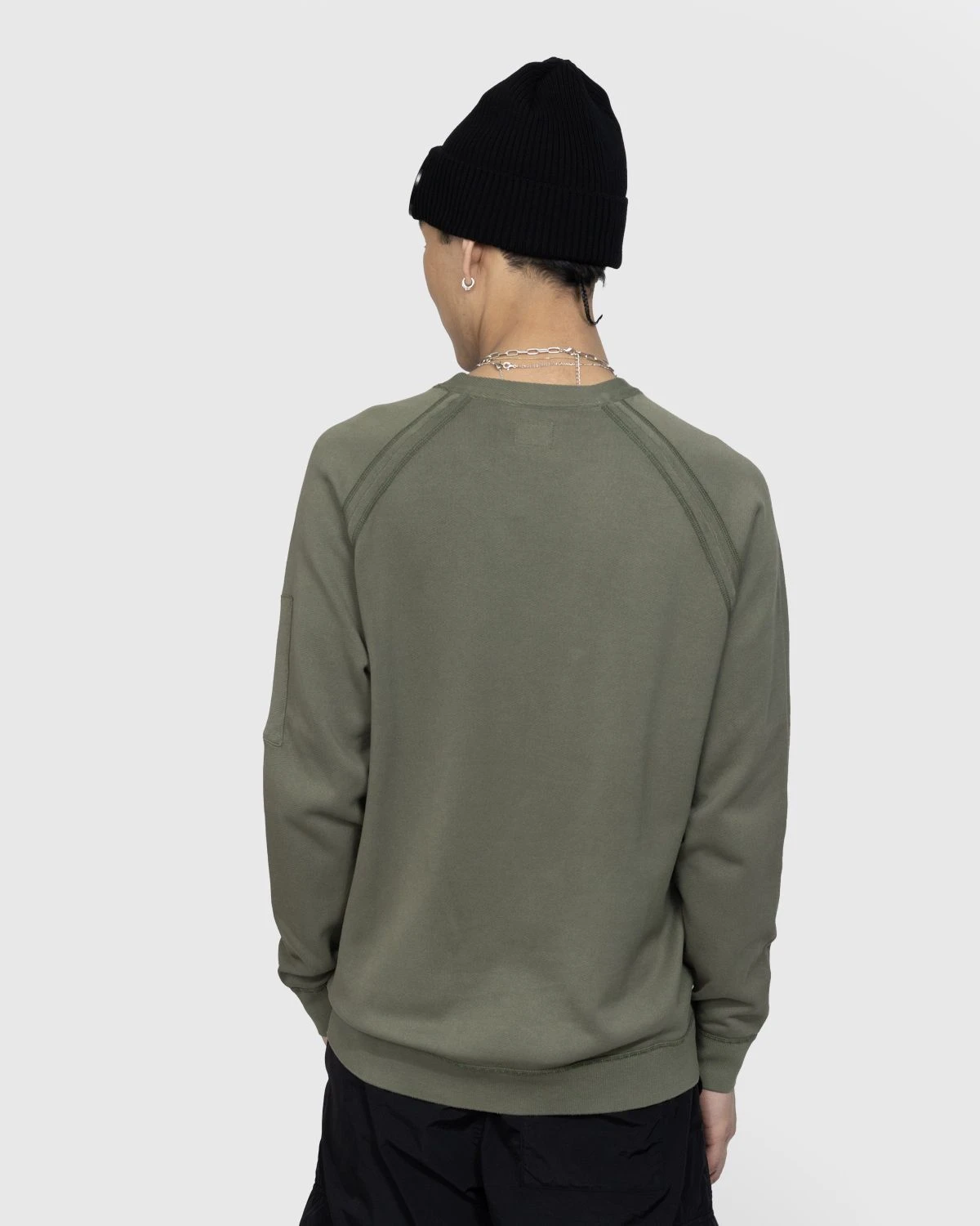 C.P. Company β Light Terry Knitted Sweatshirt Bronze Green - Image 3