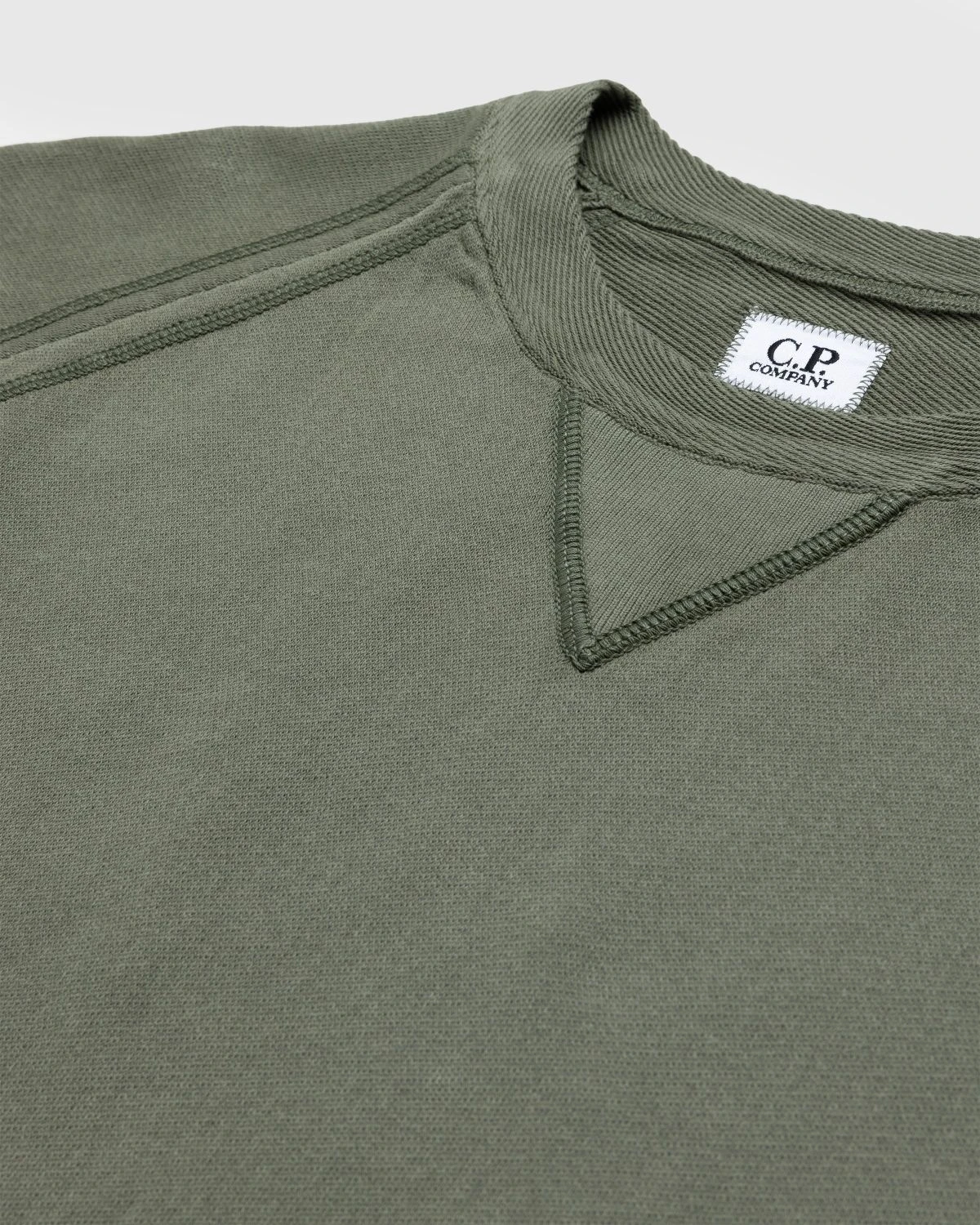 C.P. Company β Light Terry Knitted Sweatshirt Bronze Green - Image 4