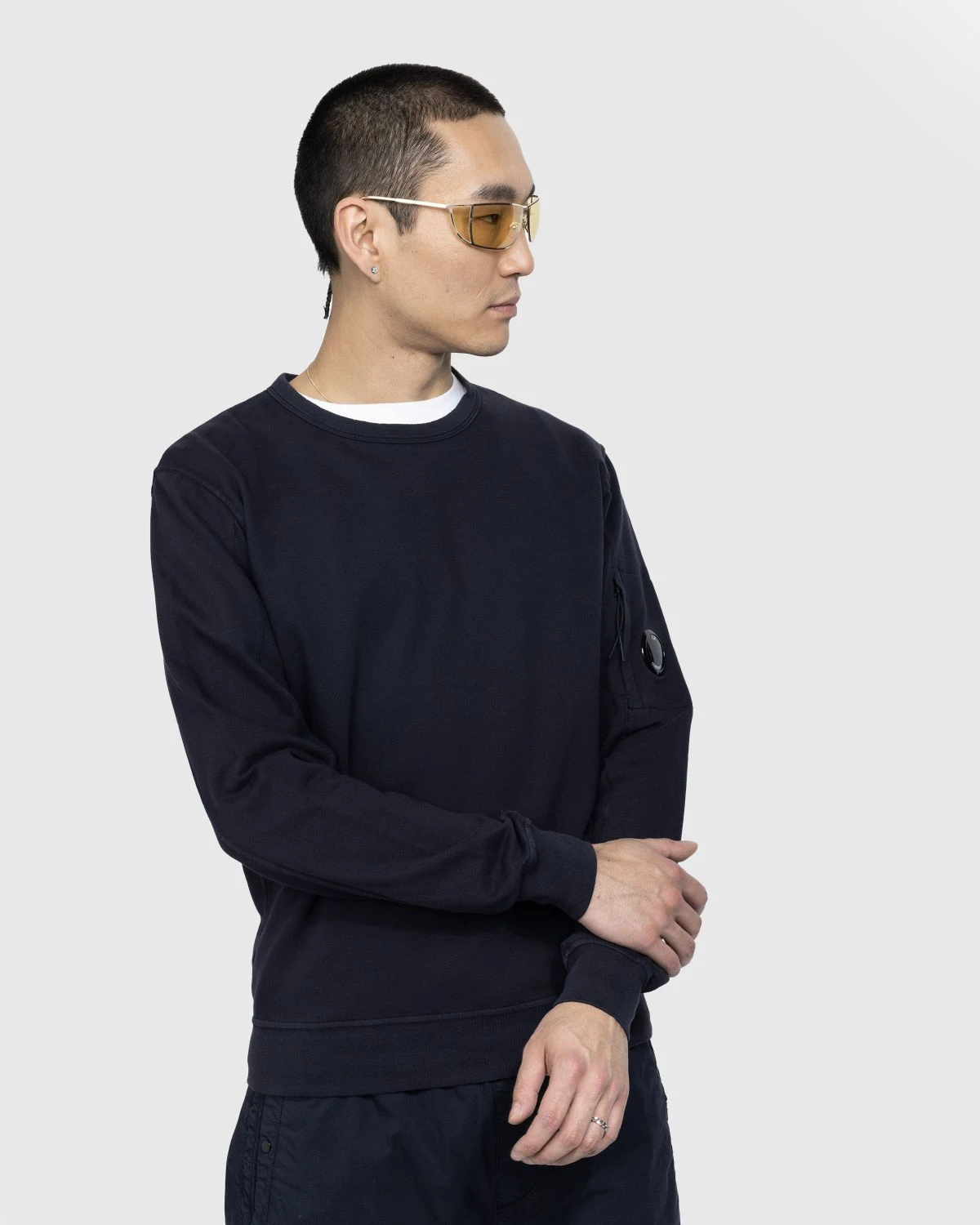 C.P. Company β Light Fleece Sweatshirt Blue - Image 2
