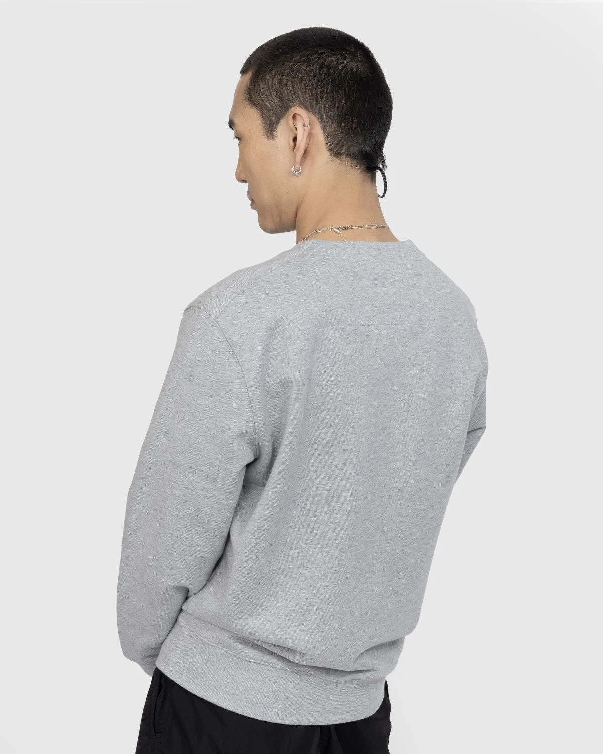 C.P. Company β Diagonal Raised Fleece Logo Sweatshirt Grey - Image 3