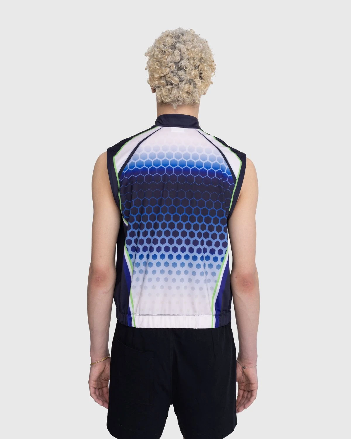 Dries Van Noten – Herlew Zip-Up Top Blue - Image 3