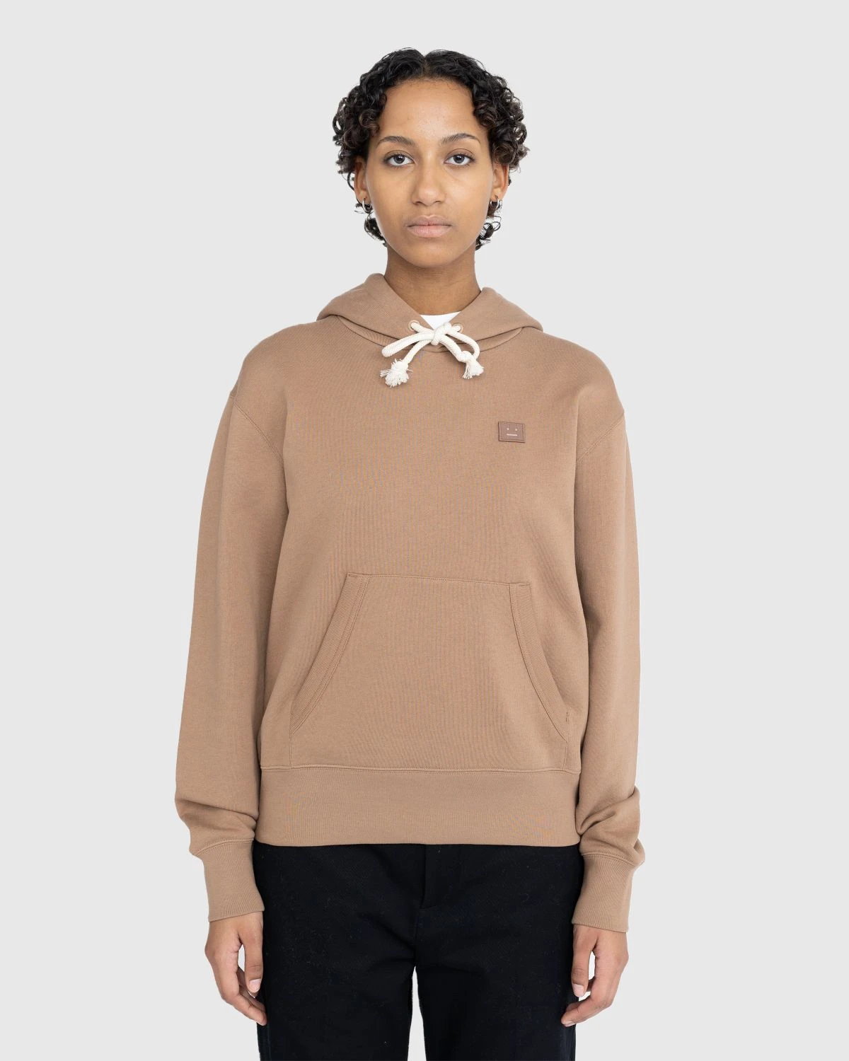 Acne Studios β Face Logo Hoodie Cardinal Brown - Image 2
