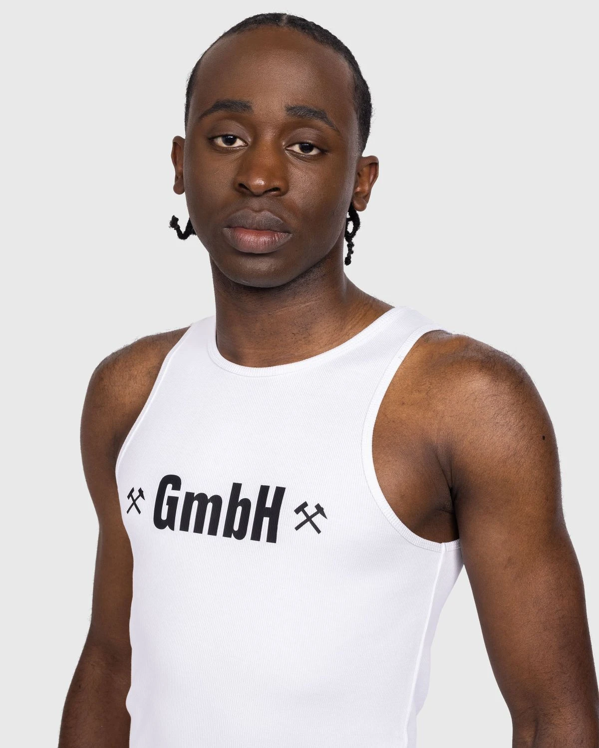 GmbH – Ali Rib Tank Top White - Image 4