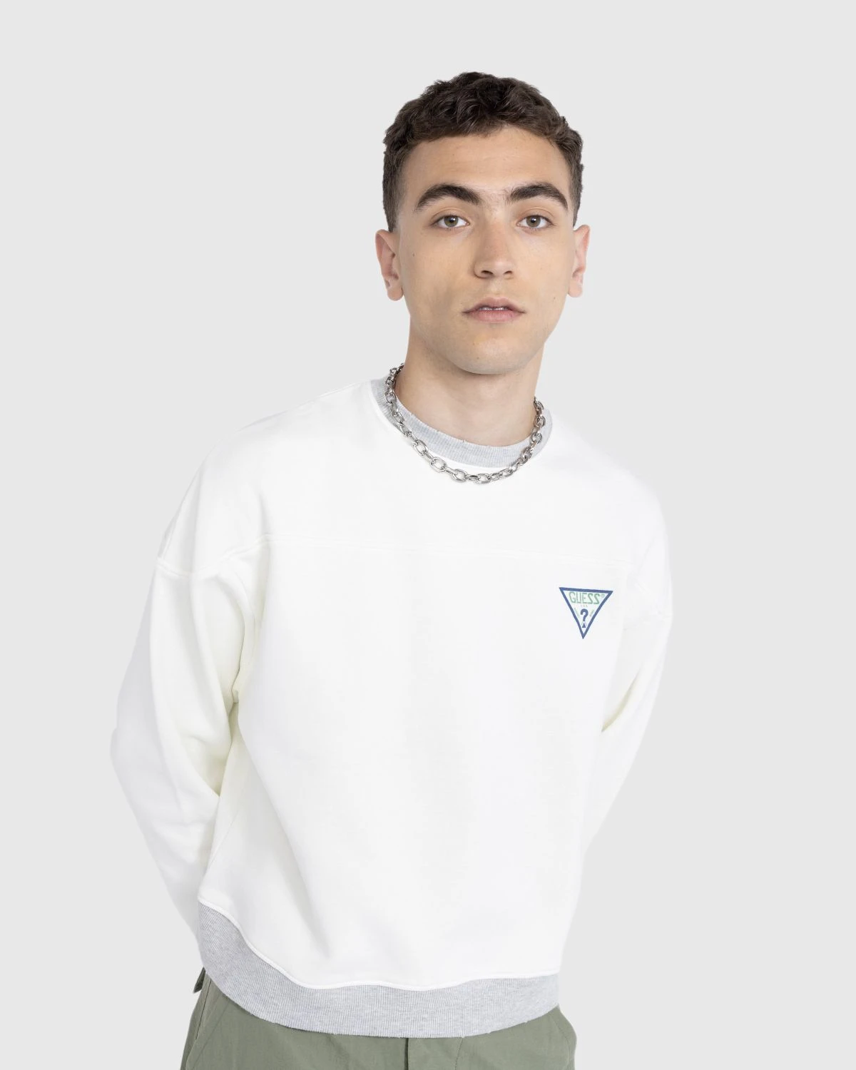 Guess USA – Vintage Logo Crewneck Alabaster White - Image 3