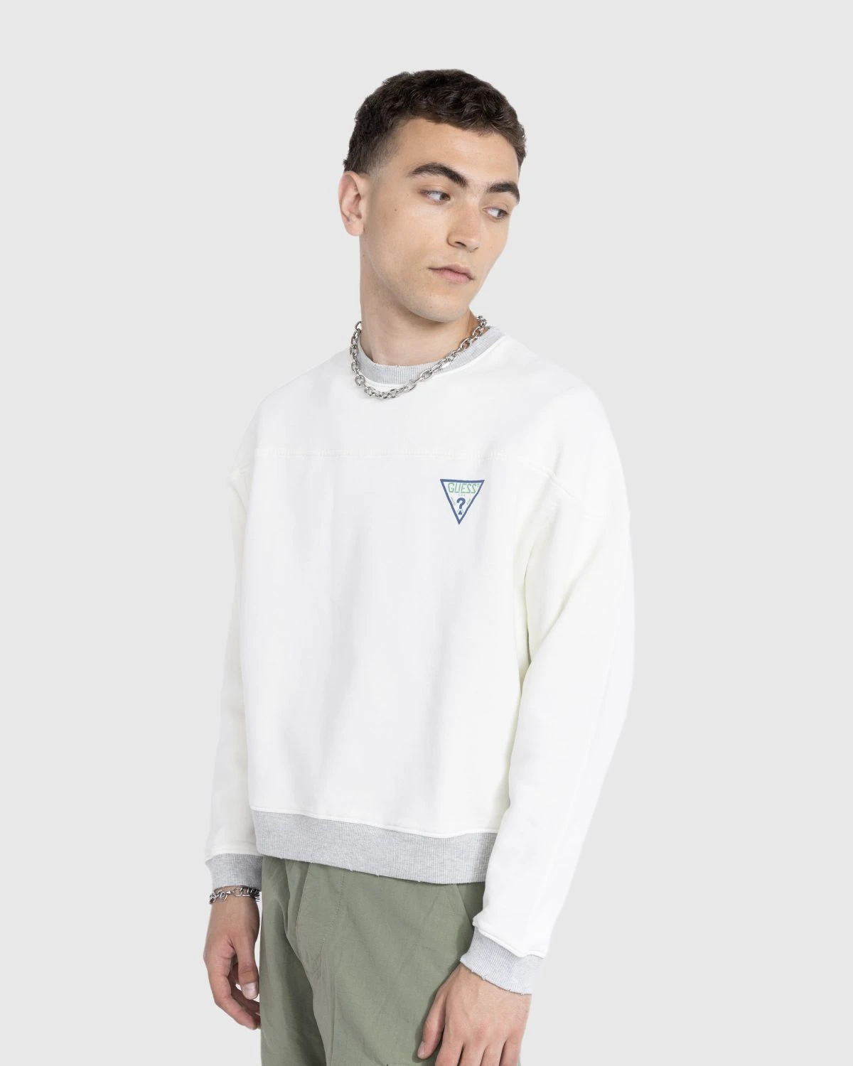 Guess USA – Vintage Logo Crewneck Alabaster White - Image 4