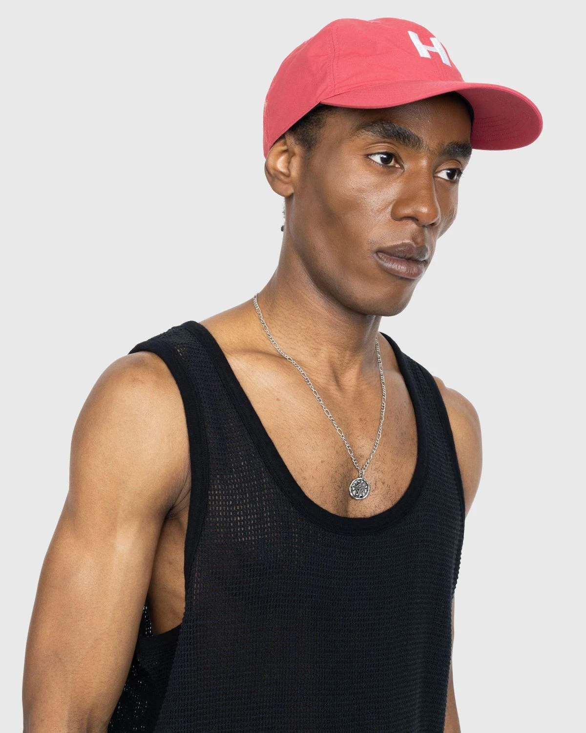 Highsnobiety – Cotton Mesh Knit Tank Top Black - Image 5