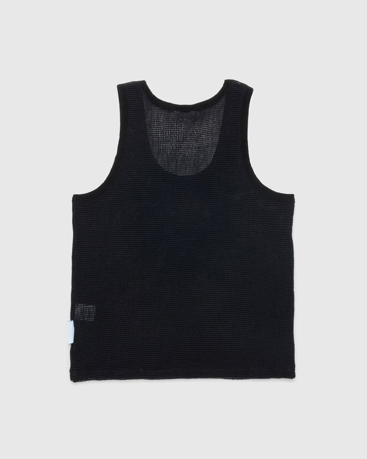 Highsnobiety – Cotton Mesh Knit Tank Top Black - Image 2