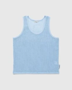 Highsnobiety β Cotton Mesh Knit Tank Top Blue
