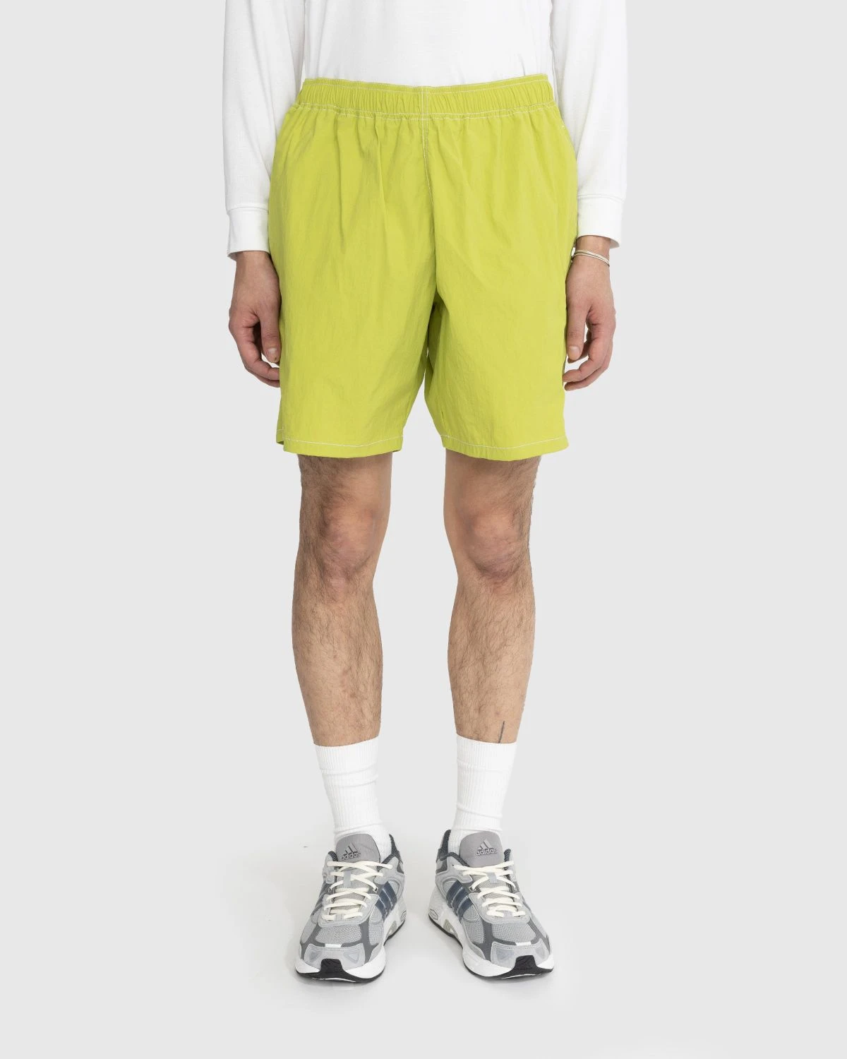 Highsnobiety – Side Cargo Shorts Lime - Image 2